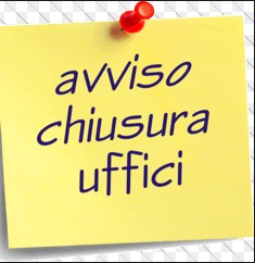 Chiusura Ufficio Anagrafe e Stato Civile