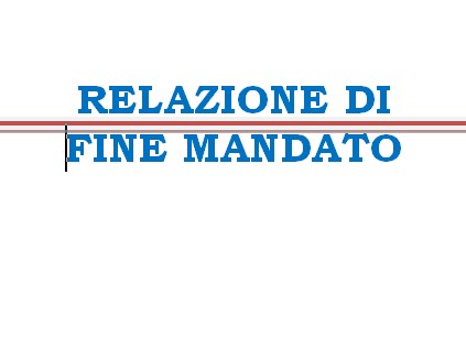 Relazione di fine mandato 2024