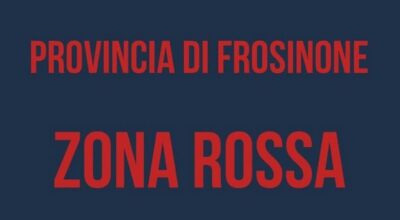 Provincia di Frosinone in Zona rossa