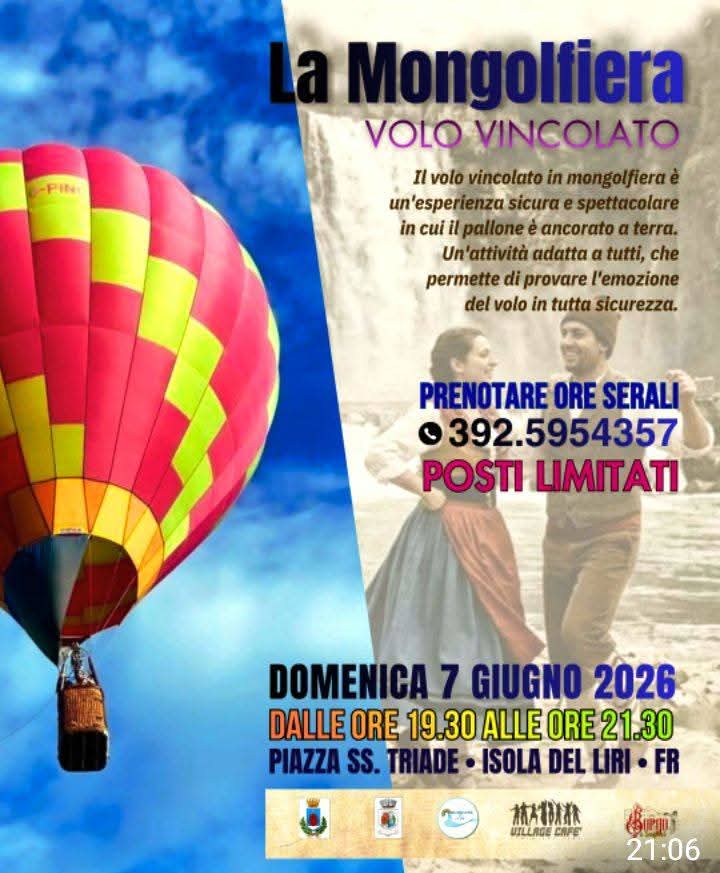mongolfiera 7 giugno