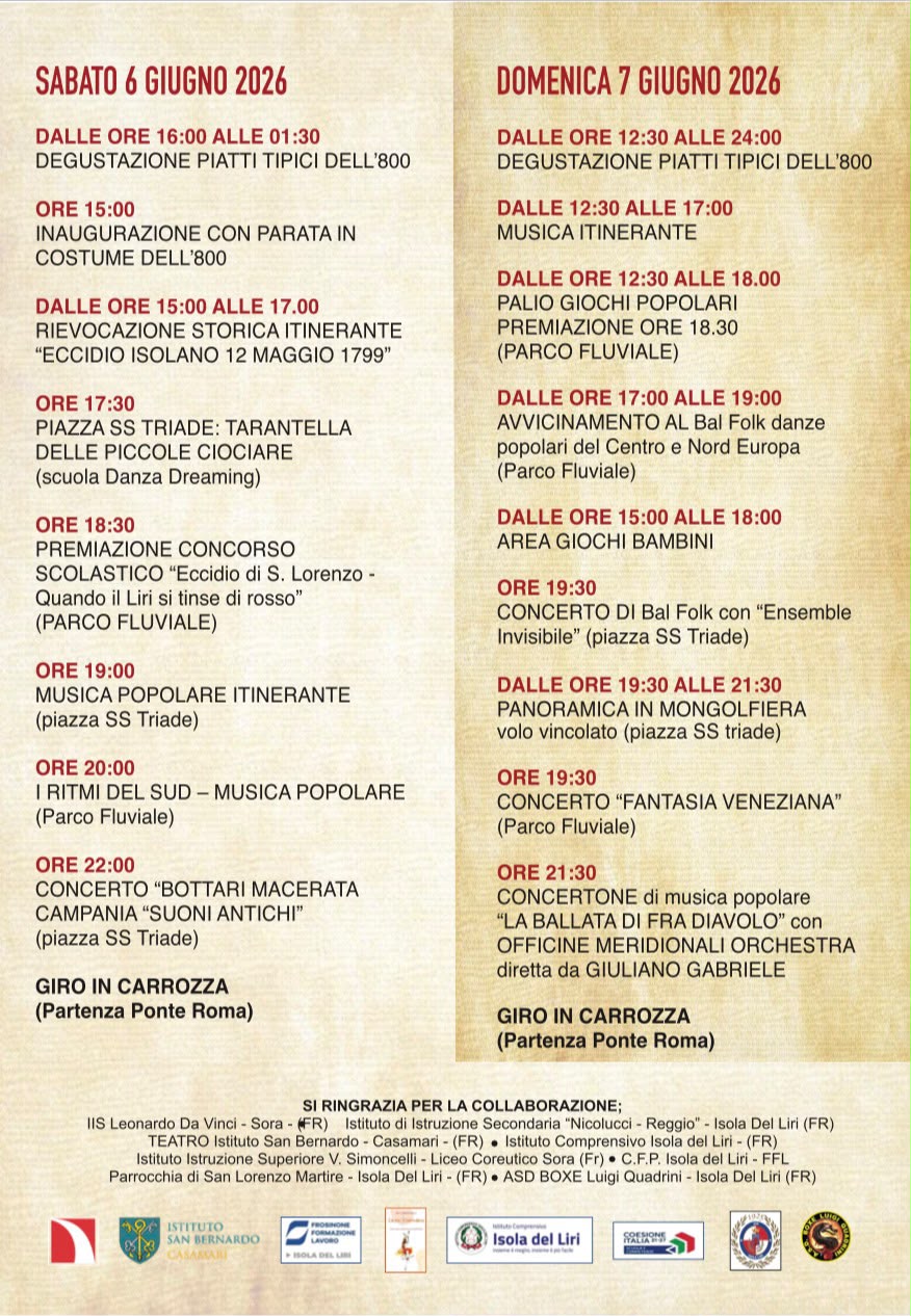 programma Festa del Borgo